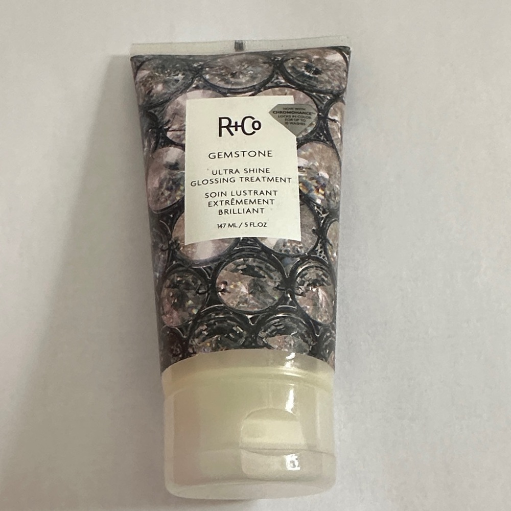 R+Co Gemstone Ultra Shine Treatment with Black and White Design